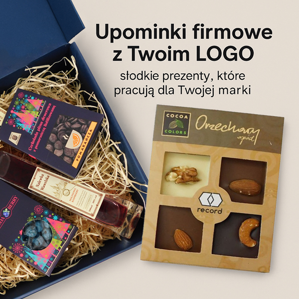 Upominki firmowe z Twoim logo – słodki sposób na budowanie marki