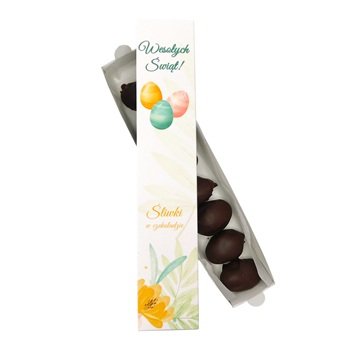 Śliwki w czekoladzie deserowej 140g - Wielkanoc Kwiaty