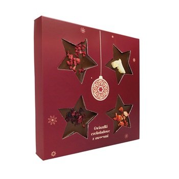 Gwiazdki czekoladowe z owocami 50g