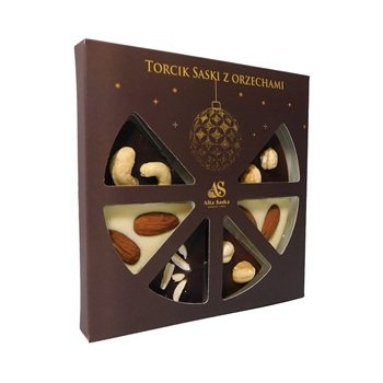 Torcik Saski Czekoladowy z orzechami 70g