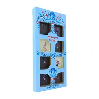 Cocoa Colors z kwiatami 50g - Folk Wielkanoc, blue