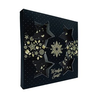 Gwiazdki czekoladowe ze złotem 50g