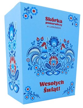 Skórka pomarańczy w czekoladzie 120g - Folk Wielkanoc, blue