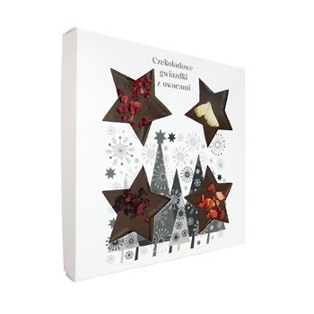 Gwiazdki czekoladowe z owocami 50g