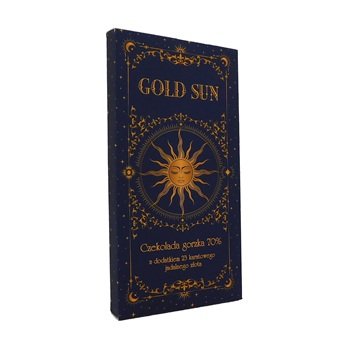 Czekolada Gold Sun Navy gorzka z płatkami  jadalnego złota 100g