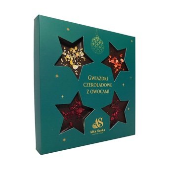 Gwiazdki czekoladowe z owocami 50g