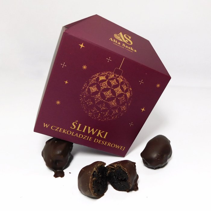 Śliwki  w czekoladzie deserowej 150g