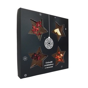 Gwiazdki czekoladowe z owocami 50g
