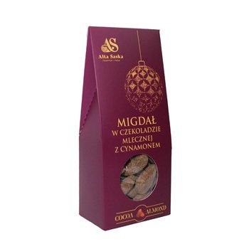 Migdały w czekoladzie mlecznej z cynamonem 100g