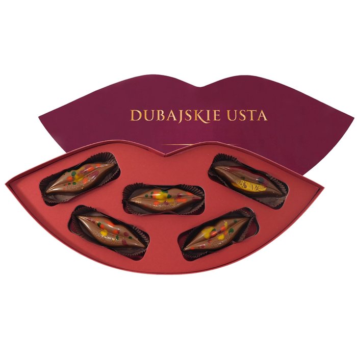 Zestaw Dubajskie praliny „Usta” 5szt  150g