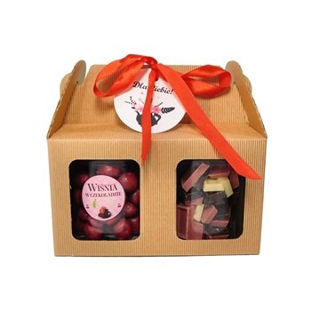 Zestaw Wiśnia i  Mix czekoladek  na różne okazje 320g