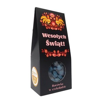 Borówka w czekoladzie 100g - Folk Wielkanoc, black