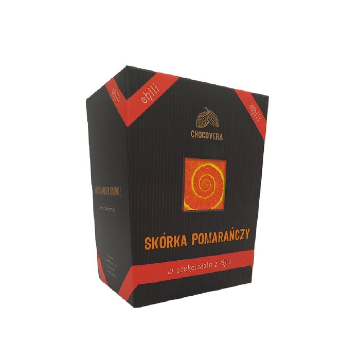 Skórka pomarańczy w czekoladzie z chili 120g