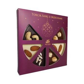 Torcik Saski Czekoladowy z orzechami 70g