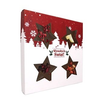 Gwiazdki czekoladowe z owocami 50g