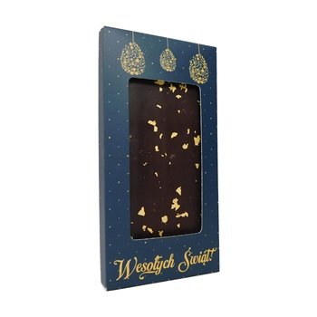 Czekolada gorzka ze złotem 100g - Wielkanoc