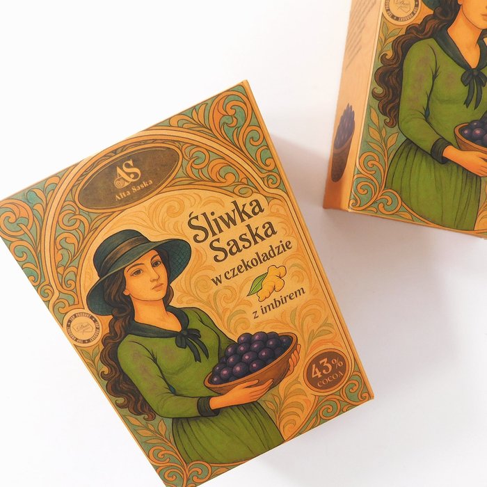 Śliwka w czekoladzie z imbirem 150g