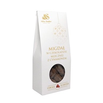 Migdały w czekoladzie mlecznej z cynamonem 100g