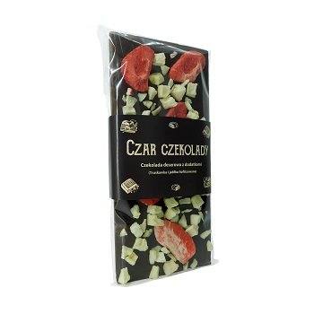 Czekolada deserowa z  truskawką i jabłkiem 110g