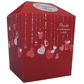 Śliwki w czekoladzie z chili 150g - Serce