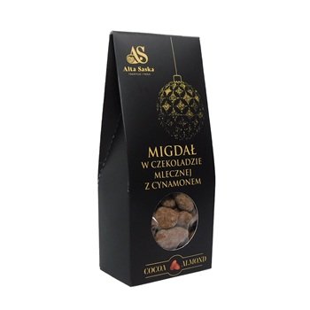 Migdały w czekoladzie mlecznej z cynamonem 100g