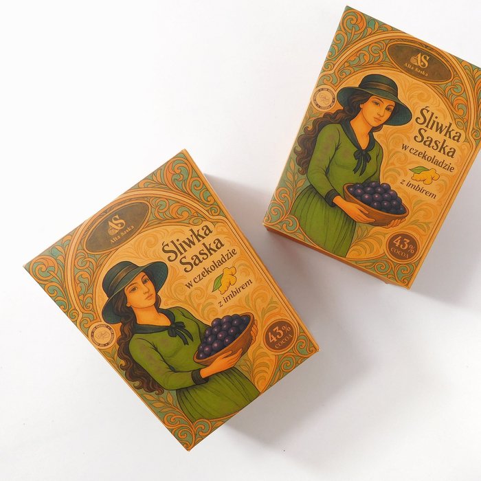 Śliwka w czekoladzie z imbirem 150g