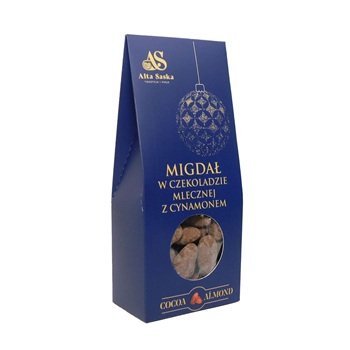 Migdały w czekoladzie mlecznej z cynamonem 100g
