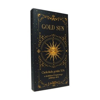 Czekolada Gold Sun gorzka z płatkami  jadalnego złota 100g